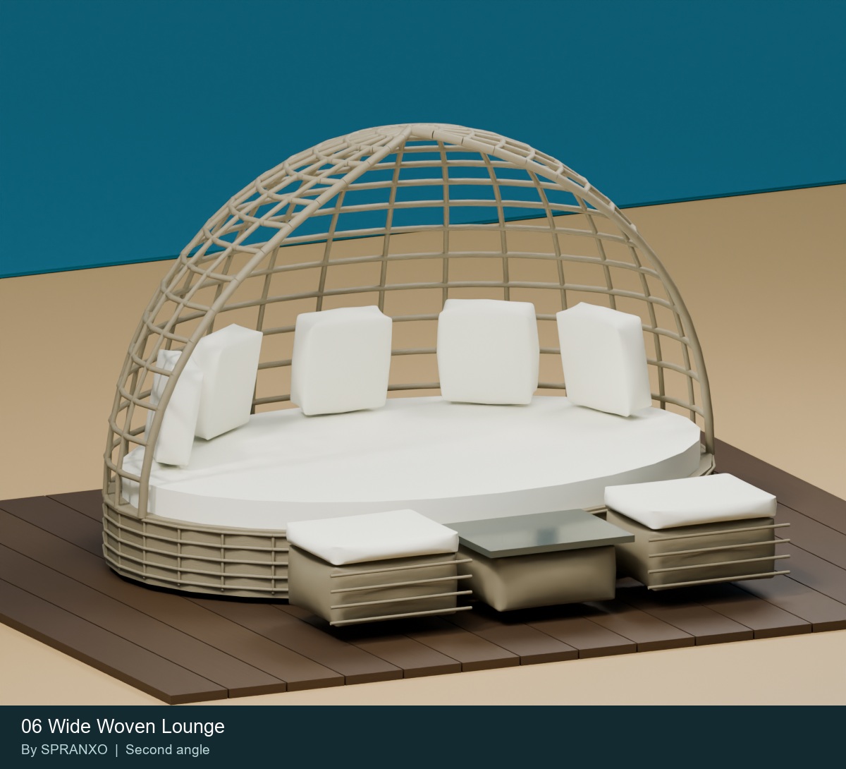 Wide_Woven_Lounge - 3DXChat Pool Prop Download | 3DX World