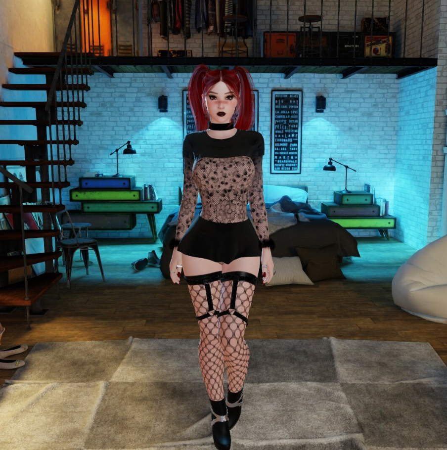 Download 3DXChat Female Outfit: Rebel Goth | 3DX World