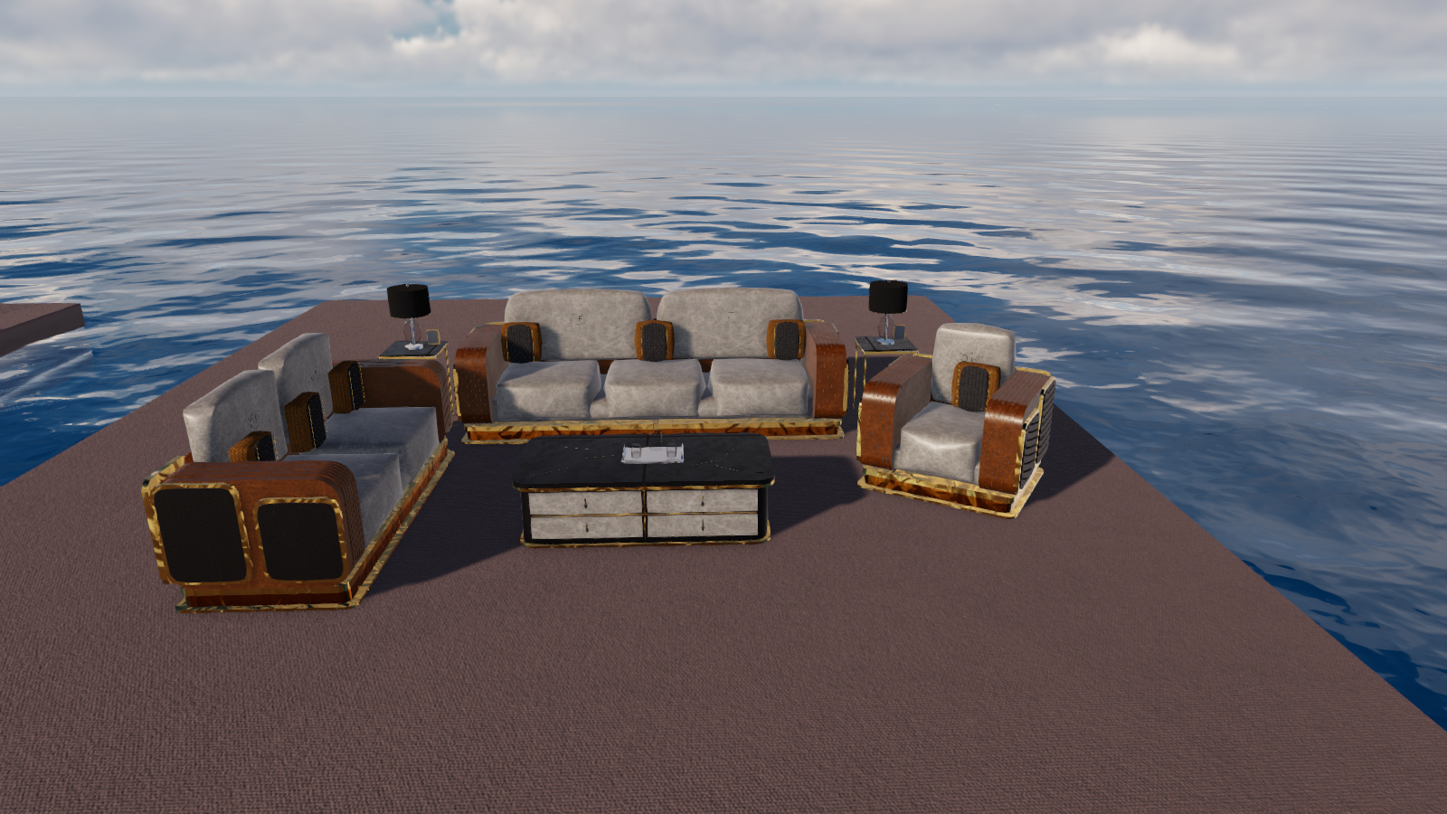 Download 3DXChat Furniture Object: Amber ivory | 3DX World