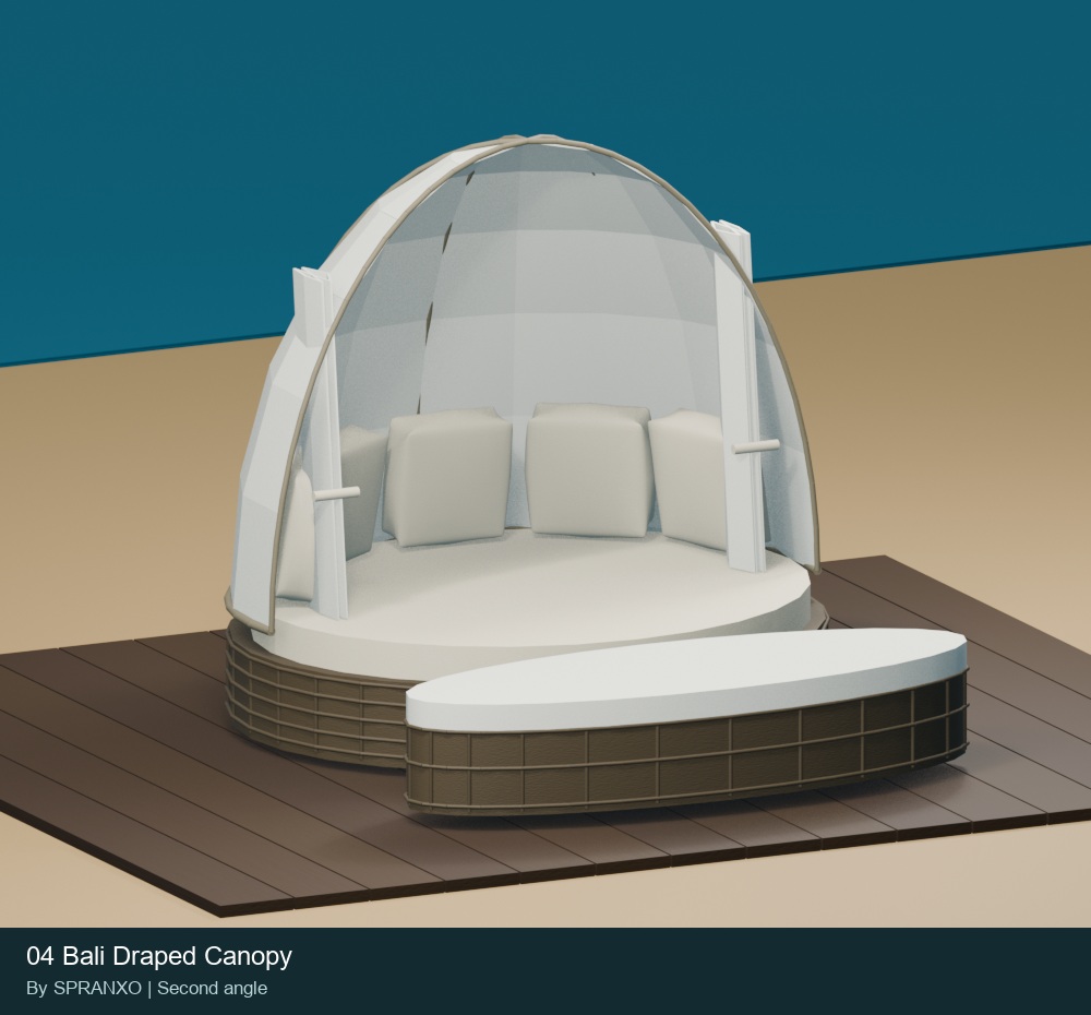 Bali_Draped_Canopy - 3DXChat Pool Prop Download | 3DX World